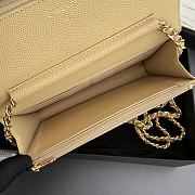 	 Colestore Chanel Classic Wallet with Strap Grained calfskin & Gold metal Butter 20x13x3.5cm - 5