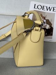 Colestore Loewe x Albers Small Puzzle Bag in Nappa Calfskin Pale Grey/Light Citrine 24x16.5x10.5cm - 5