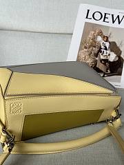 Colestore Loewe x Albers Small Puzzle Bag in Nappa Calfskin Pale Grey/Light Citrine 24x16.5x10.5cm - 3