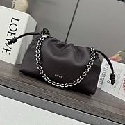 Colestore Loewe Medium Flamenco Purse in Mellow Nappa Lambskin Dark Brown 30x10.5x20cm - 1