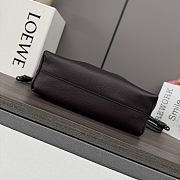 Colestore Loewe Medium Flamenco Purse in Mellow Nappa Lambskin Dark Brown 30x10.5x20cm - 3