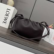 Colestore Loewe Medium Flamenco Purse in Mellow Nappa Lambskin Dark Brown 30x10.5x20cm - 2