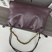 Colestore Loewe Large Flamenco Purse in Mellow Nappa Lambskin Burgundy 41x9x26cm - 6
