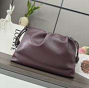 Colestore Loewe Large Flamenco Purse in Mellow Nappa Lambskin Burgundy 41x9x26cm - 5