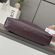 Colestore Loewe Large Flamenco Purse in Mellow Nappa Lambskin Burgundy 41x9x26cm - 4