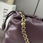 Colestore Loewe Large Flamenco Purse in Mellow Nappa Lambskin Burgundy 41x9x26cm - 2