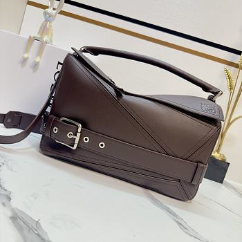 Colestore Loewe Large Puzzle Biker Bag Brown 33x14.7x21.5cm