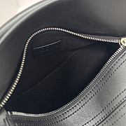 Colestore Loewe Small Puzzle Biker Bag in Shiny Calfskin Black 24x10.5x16.5cm - 2