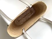 Colestore Loewe x Paula's Ibiza Square Basket Small Bag White 30x21x11cm - 6