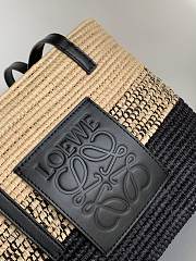 Colestore Loewe x Paula's Ibiza Square Basket Small Bag Black 30x21x11cm - 5