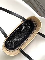 Colestore Loewe x Paula's Ibiza Square Basket Small Bag Black 30x21x11cm - 4
