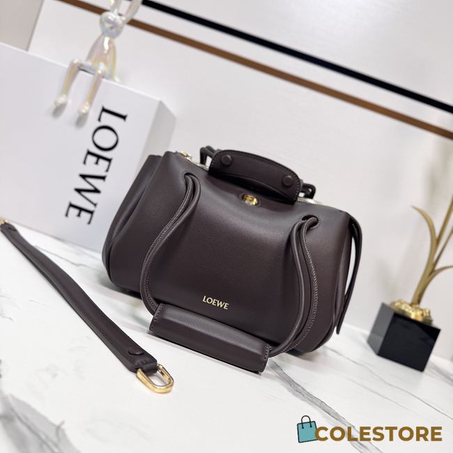 Colestore Loewe Small Madrid bag in Supple Calfskin Brown 23.5x10x19cm  - 1
