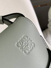 Colestore Loewe Mini Gate Dual Bag in Soft Calfskin and Jacquard Light Olive-grey 20x19x11.5 cm - 3