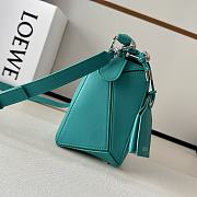 Colestore Loewe Small Featherlight Puzzle Bag in Nappa Lambskin Aquamarine 24x10.5x16.5cm - 2