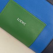 Colestore Loewe Medium Flamenco Clutch in Nappa Calfskin Multicolor Caramel/Bright Green 30x24.5x10.5cm  - 2
