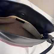 Colestore Loewe Medium Flamenco Clutch in Nappa Calfskin Multicolor Black/Burgundy 30x24.5x10.5cm  - 6