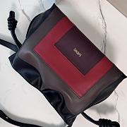 Colestore Loewe Medium Flamenco Clutch in Nappa Calfskin Multicolor Black/Burgundy 30x24.5x10.5cm  - 4
