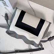 Colestore Loewe Medium Flamenco Clutch in Nappa Calfskin Multicolor Grey/Light Ghost 30x24.5x10.5cm  - 5