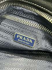 Colestore Prada Denim and Leather Top Handle Bag Blue Denim with Black Leather 23.5x12x9cm - 6