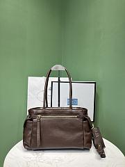Colestore Prada Medium Explore Leather Tote Bag Brown 31x17x11cm - 2