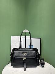 Colestore Prada Medium Explore Leather Tote Bag Black 31x17x11cm - 1