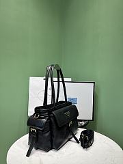 Colestore Prada Medium Explore Leather Tote Bag Black 31x17x11cm - 4
