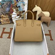 Colestore Hermes Limited Edition In and Out Swift Birkin Brown Bag with Palladium Hardware 25cm - 2