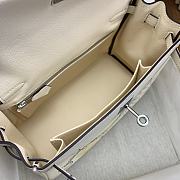Colestore Hermes Kelly Retourne 25 In & Out Nata Swift Palladium Hardware 25cm - 5