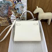 Colestore Hermes Kelly Retourne 25 In & Out Nata Swift Palladium Hardware 25cm - 2