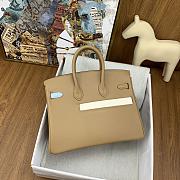 Colestore Hermes Birkin Colormatic bag 25 Chai/Lime/Blue brume/Cassis Swift leather Silver hardware 25cm - 5