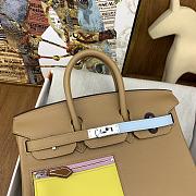Colestore Hermes Birkin Colormatic bag 25 Chai/Lime/Blue brume/Cassis Swift leather Silver hardware 25cm - 3