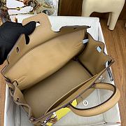 Colestore Hermes Birkin Colormatic bag 25 Chai/Lime/Blue brume/Cassis Swift leather Silver hardware 25cm - 2