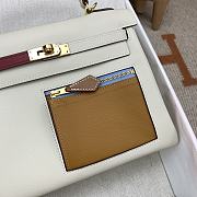 Colestore Hermes Kelly 25 Colormatic Swift Nata/Chai/Lime/Mauve 25cm  - 6