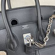 Colestore Hermes Birkin 25 Rock Black Volupto With Silver Hardware 25cm - 2