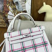 Colestore Hermes Kelly Retourne 25 Tartan Light 25cm - 2