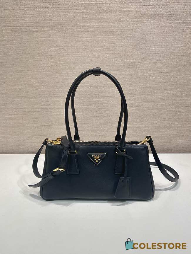 Colestore Prada Black Prada Galleria Medium Leather Bag 28x14x10.5cm - 1