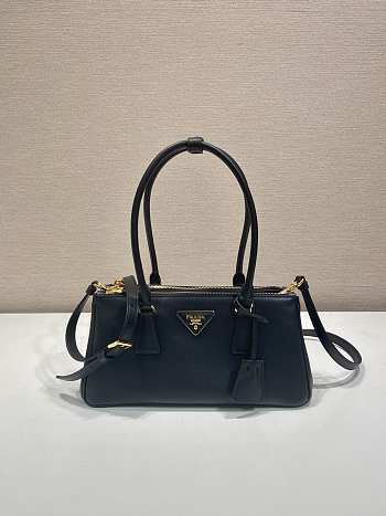 Colestore Prada Black Prada Galleria Medium Leather Bag 28x14x10.5cm