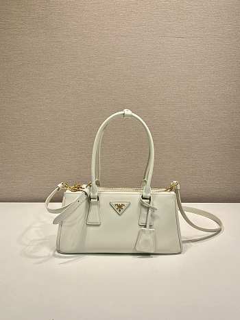 Colestore Prada White Prada Galleria Medium Leather Bag 28x14x10.5cm