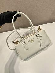 Colestore Prada White Prada Galleria Medium Leather Bag 28x14x10.5cm - 4