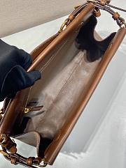 Colestore Prada Cognac Prada Enchaîné medium leather bag 32.5x15.5x11cm - 5