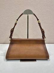 Colestore Prada Cognac Prada Enchaîné medium leather bag 32.5x15.5x11cm - 2