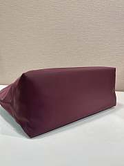 Colestore Prada Re-Edition 1978 medium Re-Nylon and Saffiano leather tote bag Burgundy 35x26x15cm - 3