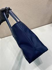 Colestore Prada Re-Edition 1978 medium Re-Nylon and Saffiano leather tote bag Baltic Blue 35x26x15cm - 5