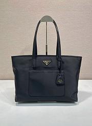 Colestore Prada Re-Edition 1978 medium Re-Nylon and Saffiano leather tote bag Black 35x26x15cm - 1
