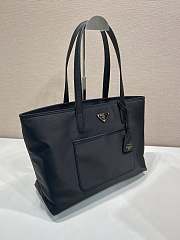 Colestore Prada Re-Edition 1978 medium Re-Nylon and Saffiano leather tote bag Black 35x26x15cm - 3
