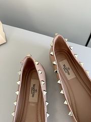 Colestore Valentino Garavani Rockstud Patent Leather Ballerinas in Pink - 6