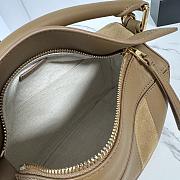 Colestore Loewe Small Puzzle Bag in Classic Calfskin and Suede Brown 24x10.5x16cm - 3