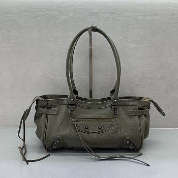 Colestore  Balenciaga Women's Le City Bag East-west in Army Green 31x19x9cm