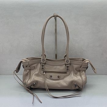 Colestore  Balenciaga Women's Le City Bag East-west in Sesame 31x19x9cm
