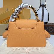Colestore Louis Vuitton Capucines BB Apricot Taurillon Leather 27x9x17.3cm - 6